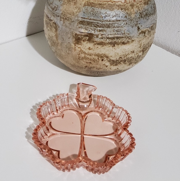 Vintage Bohemia Amber Trinket Dish - Picture 3 of 6